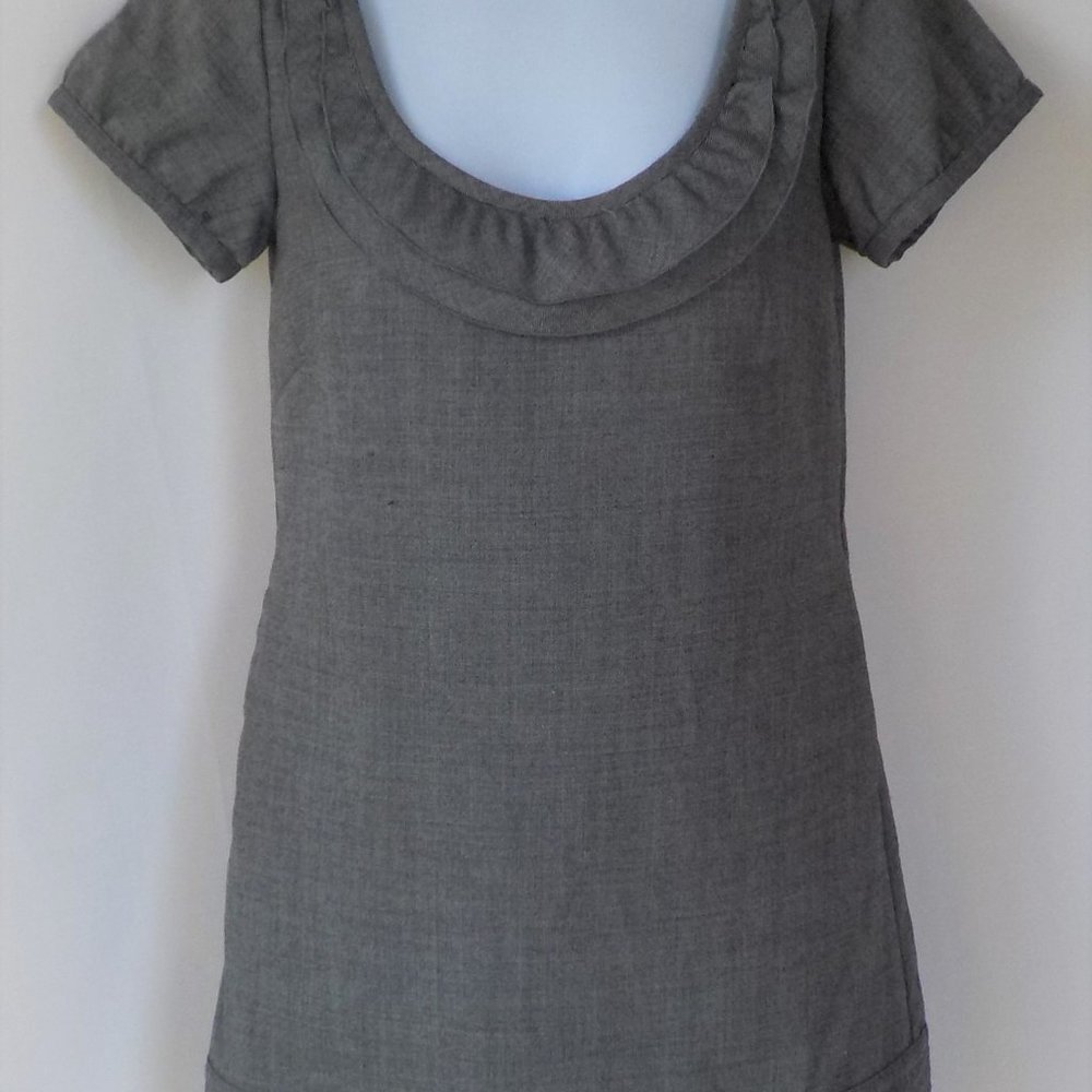 Classy Grey Short Sleeve Dress